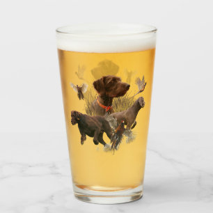 Pudelpointers, Hunting pheasant     Glass