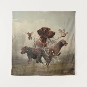 Pudelpointers, Hunting pheasant  Tapestry