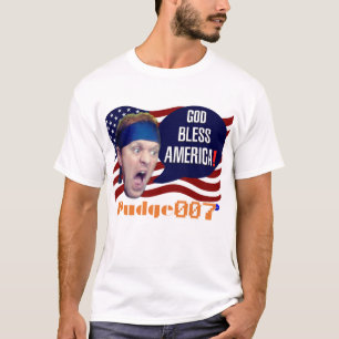 Pudge007 "God Bless America!" T-Shirt (Men)