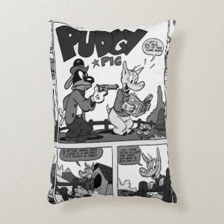 "PUDGY Pig" Comic Strip Pillow