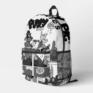PUDGY Pig Comics Backpack 