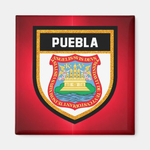 Puebla Flag Magnet