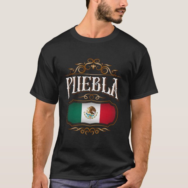 Puebla Mã©Xico Versiã³N Vintage T-Shirt (Front)