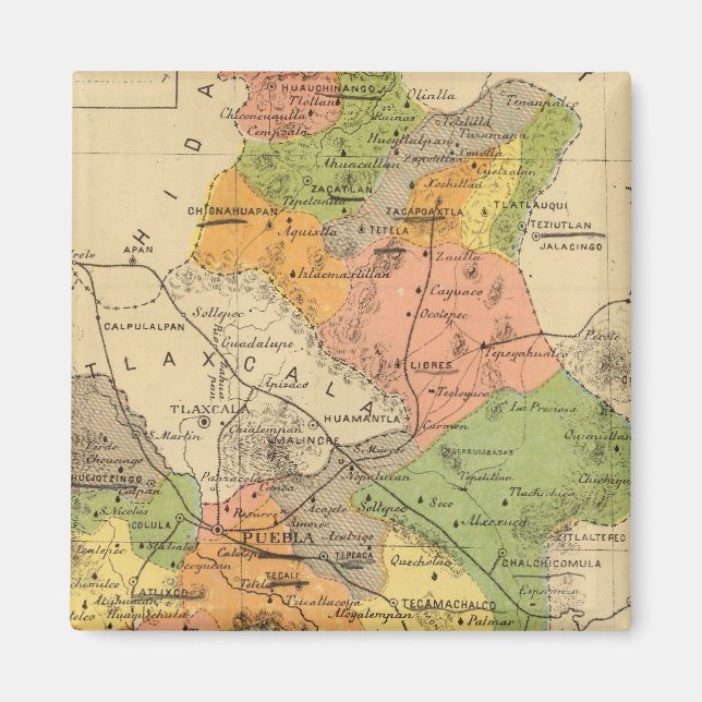 Puebla, Mexico Magnet (Front)