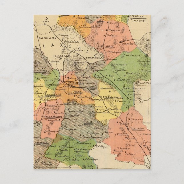 Puebla, Mexico Postcard (Front)