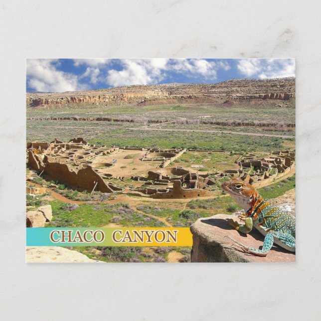 Pueblo Bonito, Chaco Canyon, New Mexico Postcard (Front)