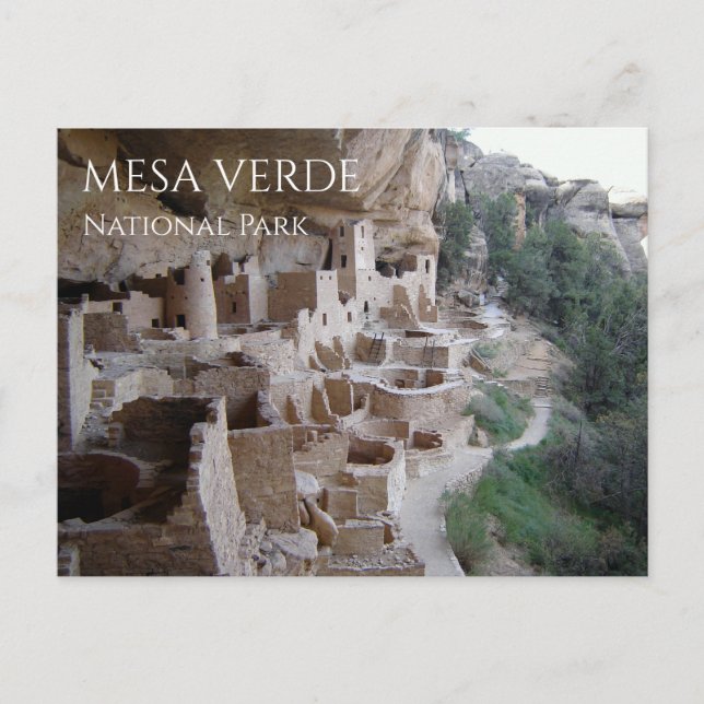 Pueblo Cliff Dwellings, Mesa Verde NP Colora,do Postcard (Front)
