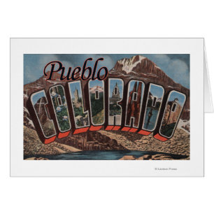 Pueblo, Colorado - Large Letter Scenes