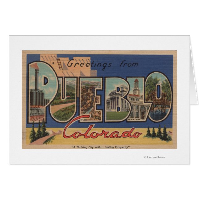 Pueblo, Colorado - Large Letter Scenes 2 (Front Horizontal)