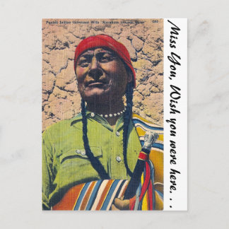Pueblo Indian Postcard