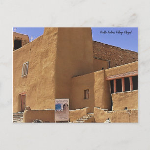 Pueblo Indian Village Chapel Postcard