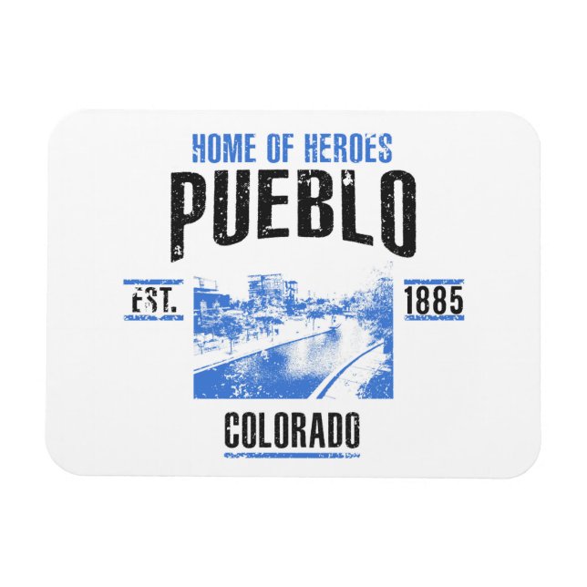 Pueblo Magnet (Horizontal)