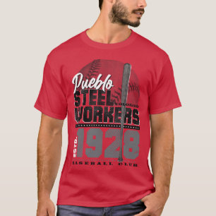 Pueblo Steel Workers Baseball T-Shirt