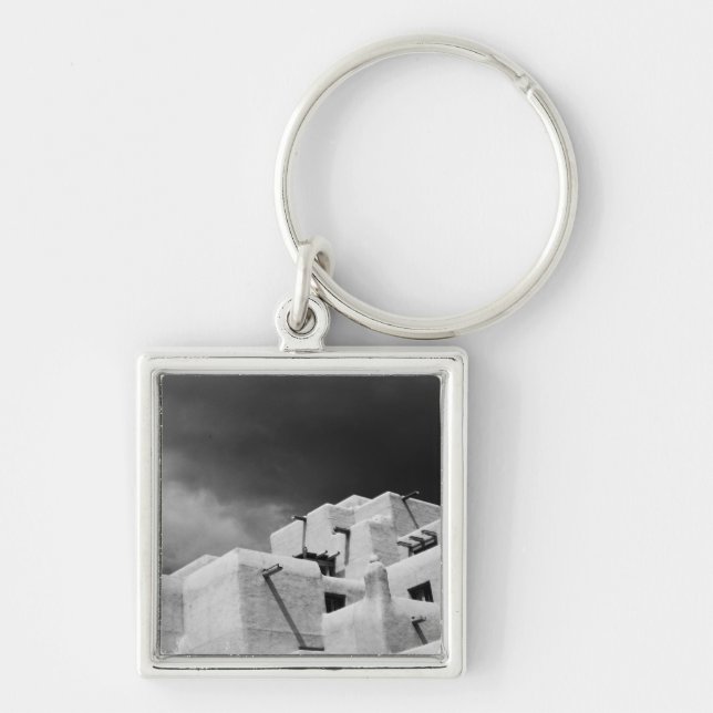Pueblo style adobe Inn at Loretto, Santa Fe, New 2 Key Ring (Front)