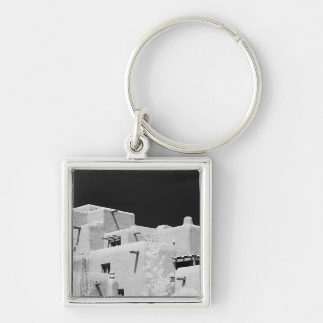 Pueblo style adobe Inn at Loretto, Santa Fe, New Key Ring (Front)