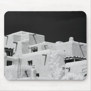 Pueblo style adobe Inn at Loretto, Santa Fe, New Mouse Mat