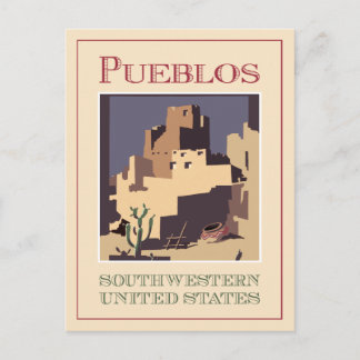 Pueblos Southwest Postcard