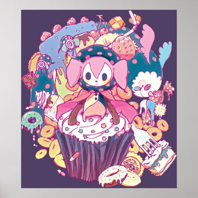 Puella Magi Magica Madoka  Charlotte and Friends Poster (Front)