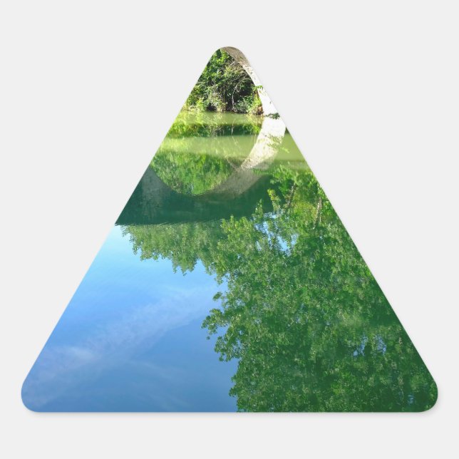 Puente de la Magdalena  Triangle Sticker (Front)