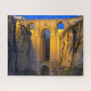 Puente Nuevo Ronda at Night Jigsaw Puzzle