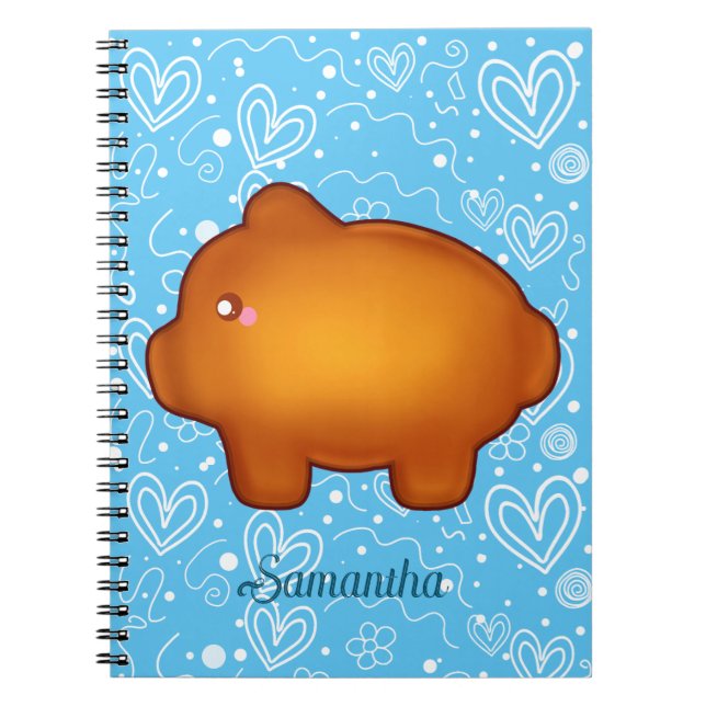 Puerquito De Piloncillo Pan Dulce Notebook (Front)