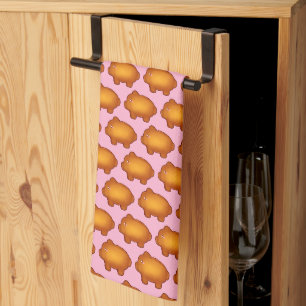Puerquito De Piloncillo Pan Dulce Tea Towel