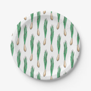 Puerro Paper Plate
