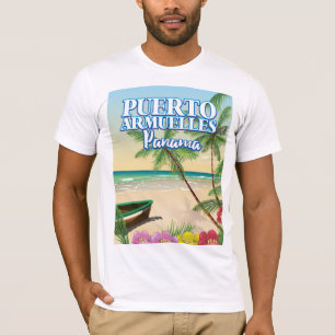 Puerto Armuelles Panama Beach travel poster T-Shirt