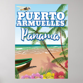 Puerto Armuelles Panama vacation travel poster