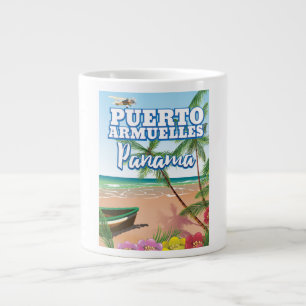 Puerto Armuelles Panama vacation travel poster Large Coffee Mug