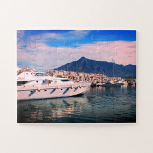 Puerto Banus harbour Spain Jigsaw Puzzle