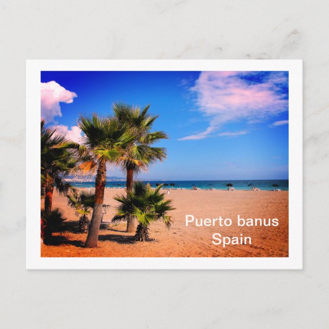 Puerto banus in Spain Postcard (Front)
