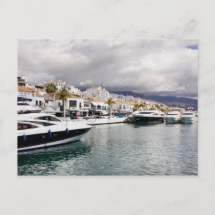 Puerto Banus Marina in Spain Postcard