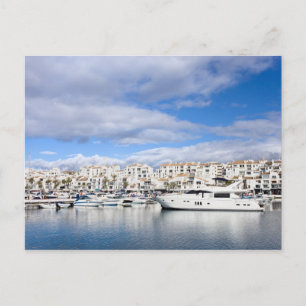 Puerto Banus Marina in Spain Postcard