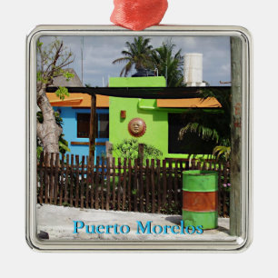 Puerto Morelos Casa Metal Tree Decoration