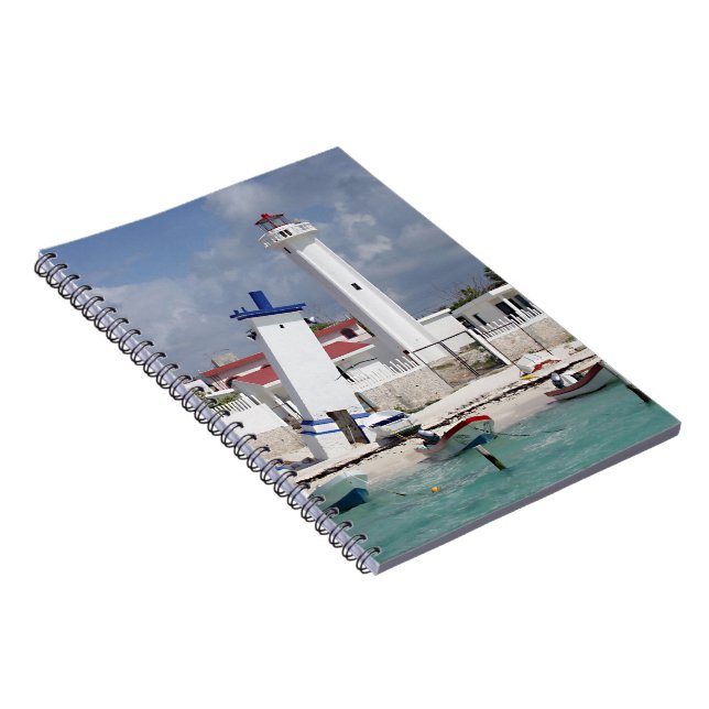 Puerto Morelos Lighthouse Notebook (Right Side)