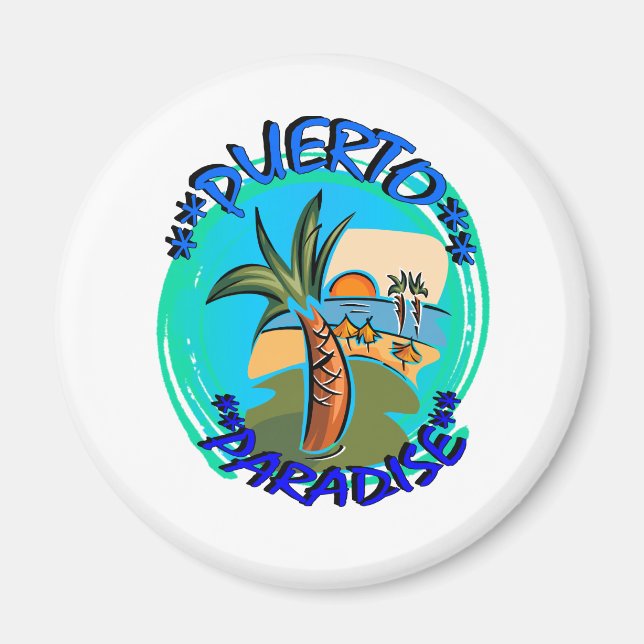 Puerto Paradise Magnet (Front)