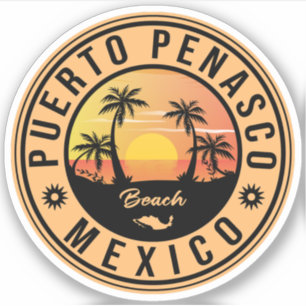 Puerto Peñasco Mexico Beach Retro Sunset 80s