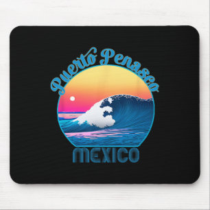 Puerto Penasco Souvenir Outfit - Retro Puerto Pena Mouse Mat