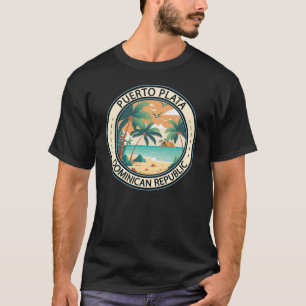 Puerto Plata Dominican Republic Hut Badge T-Shirt