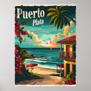 Puerto Plata: Tropical beach Poster