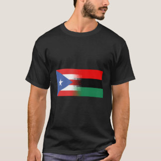 Puerto Rican African Flag Afro Boricua Puerto Rico T-Shirt
