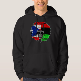 PUERTO RICAN AFRO LATINA Boricua Puerto Rico Flag Hoodie