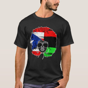 Puerto Rican Afro Latina  Boricua Puerto Rico Flag T-Shirt