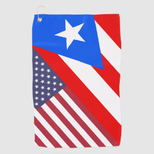 Puerto Rican / American Golf Towel, America Towel