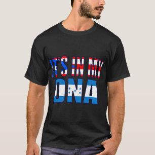 Puerto Rican And Honduran Mix DNA Flag Heritage Pu T-Shirt