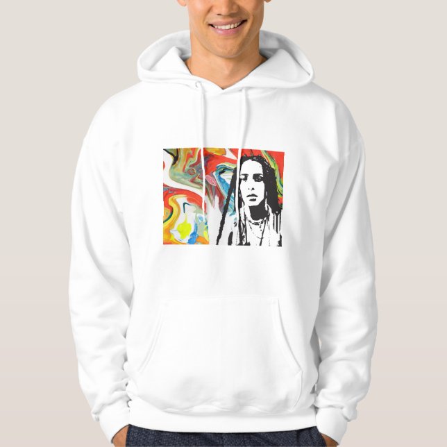 Puerto Rican Art Men's Pullover Hoodie (Front)