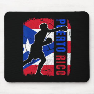 Puerto Rican Boxing Team Puerto Rico Flag Boxing G Mouse Mat