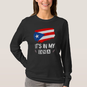 Puerto Rican Boy Girl It's in my DNA Puerto Rico R T-Shirt