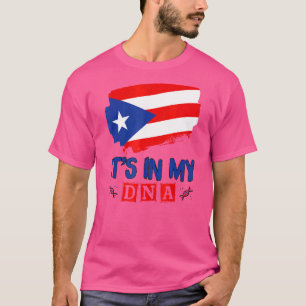 Puerto Rican Boy Girl It's in my DNA Puerto Rico R T-Shirt